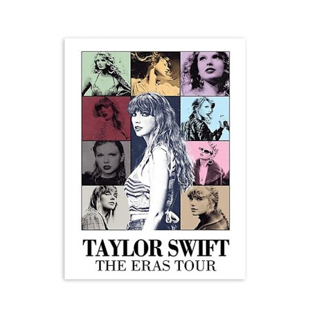Taylor Swift The Eras Tour Musikposter Pop Kvinnlig Sångare Album Poster Väggkonst Canvas Sovrum Vardagsrum Dekoration Fans Present Till Vän (FMY)