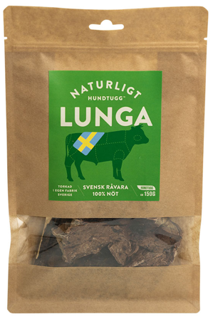 Naturligt Hundtugg makupala naudan keuhko 150 g
