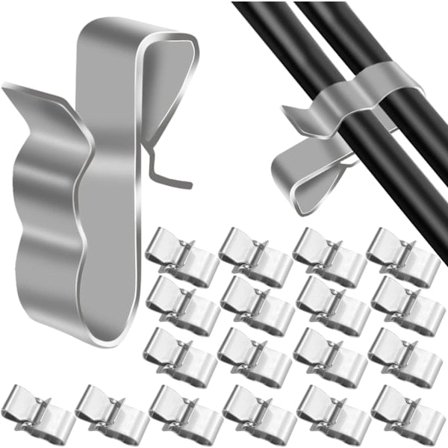 Metalliske Kabelklemmer, Trådklemmer kompatible med Trailer, Rustfrit Stål, S