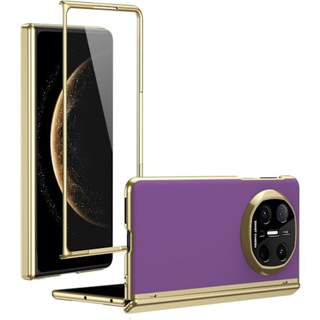 AG Frosted Vikbart Fodral för Huawei Mate X6 Fodral, Skärmskydd Härdad Film + AG Matt, Vakuumplätering Skal Skyddande Hölje, Anti-Fingeravtryck