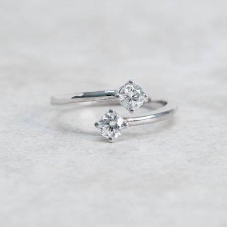 Förlovningsring Havsnarv, 18K vitguld - Förlovning- och vigselringar