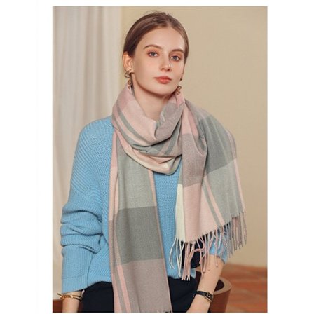 #Ullhalsduk damhalsduk mysig mjuk rutig vinterhalsduk poncho kvalitet#