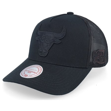 Mitchell & Ness - Negro trucker Gorra - Hatstore Exclusive x Chicago Bulls Black A-frame Trucker @ Hatstore