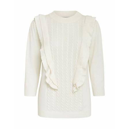 Minus, Knit Pullover Wit, Dames, Maat:M,Viscose