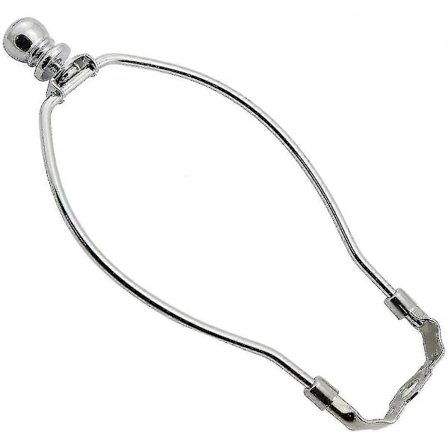 1-pack 8/9/10 tum Lampskärm Harphållare DIY Belysningstillbehör Hornram Lampskärmsfäste För Bords-/golvlampa (silver)