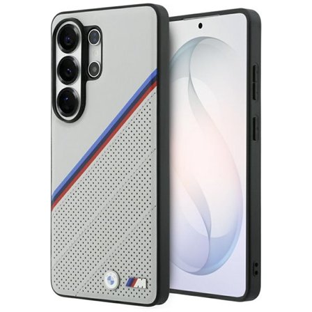 BMW Tricolor MagSafe-etui med metallogo for Samsung Galaxy S26 Ultra - Grå