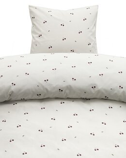 Sengetøysett Kirsebær 2-deler Sand