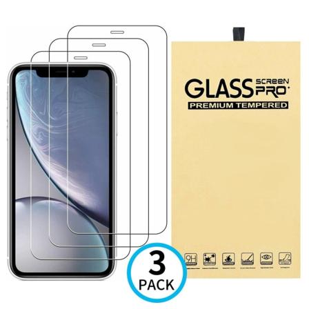 3X Karkaistu lasisuoja iPhone 11 Pro / X / Xs 5D Full Fit Transparent