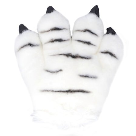 Simuleringsdyrekløer Handsker Søde Tigerkløer Plys Handsker Ulvemandskostume Handsker [db]