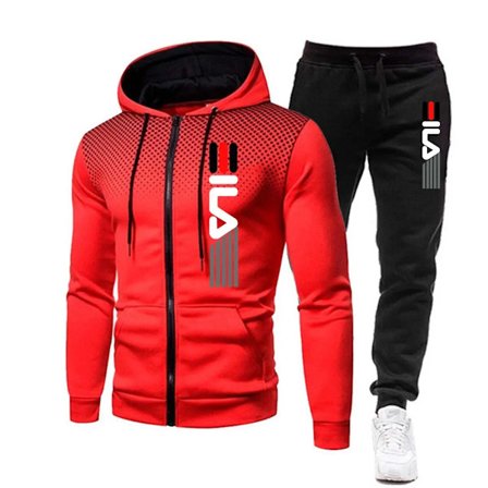 Nyt Fashion Tracksuit til mænd Hoodie Fitness Gym Tøj Mænd Løbesæt Sportswear Jogger Mænds Tracksuit Vinterdragt Sports