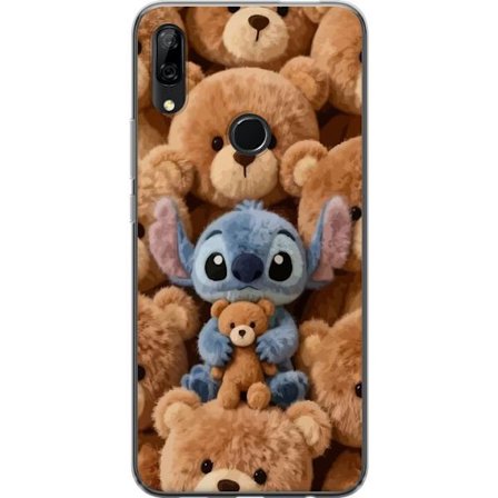 Kompatibelt Mobildeksel til Huawei P Smart Z Stitch omgitt av brune teddybjørner med en liten teddybjørn i fanget i en søt og koselig kawaii-design