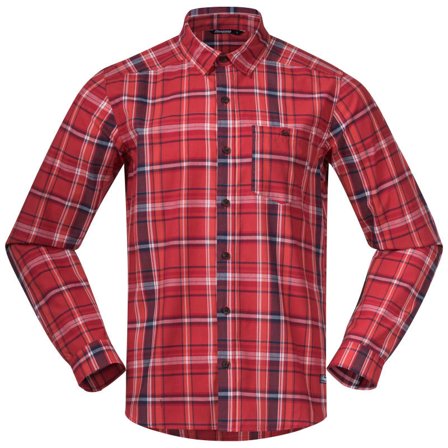 Bergans Kikut Men's Shirt Men long-sleeved shirts Red S