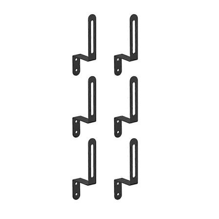 Hattehylde til væg, 6-pak, Hattekroge til væg, Metal Baseball Hatteholder til væg, Hatteopbevaring til