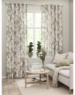 Maljelengde Thea med trykt blomstermotiv Beige