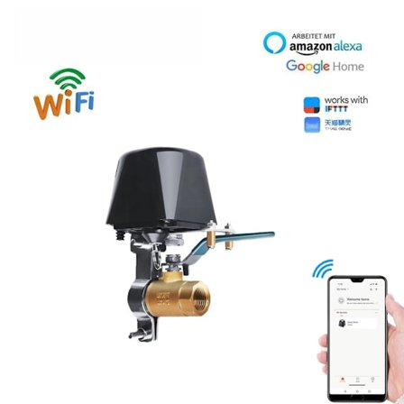 Bluetooth smart vannventil, avstengningskontrollert vannventil Smart bluetooth vannventil for hagevanning