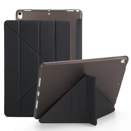 Stilrent fodral för iPad 5/6/9.7" Svart Läder Vikbart