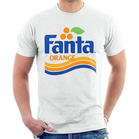 Fanta Orange 1980'er Retro Wave Logo Herre T-shirt - voksen, 3xl