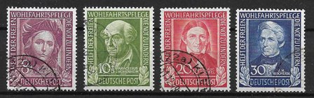 Vesttyskland 1949 - AFA 1080 - 83 - Stemplet