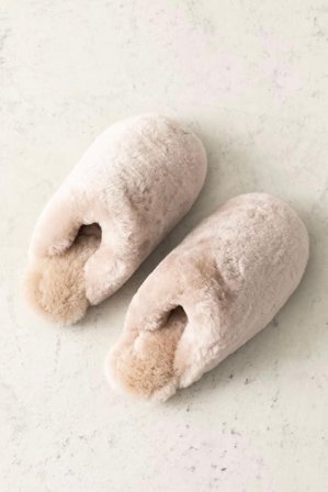 Cozy Slippers Taupe Brown 36-37