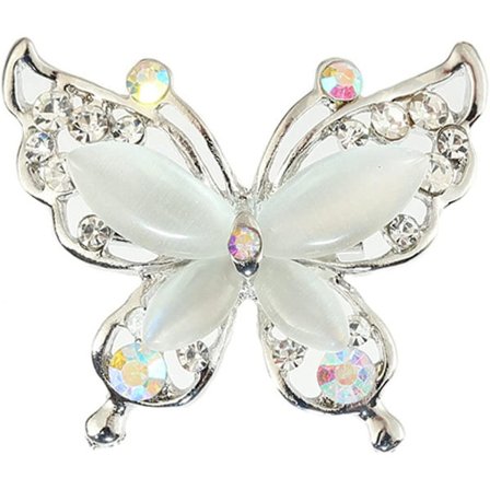 Perhosbroschi Neula Tyylikäs Romanttinen Elegantti Rhinestone Kristallihyönteinen Rintakoru Neula Naiset Korsetti Huivi Huivi Vaatteet Asusteet Häät 