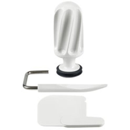 Ankarsrum Assistent Original Sett med Rulle, Deigkniv, Deigspade - Til nye Assistentmodeller - Kjøp kjøkkenmaskin hos Bakeren og Kokken' - 'Hvit