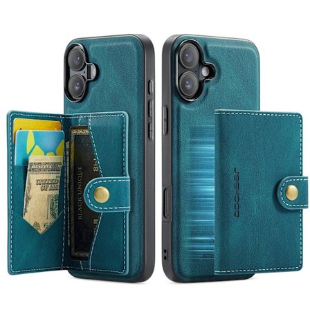 iPhone 17 Magnetiskt Plånboksskal 4 Kort + Sedlar