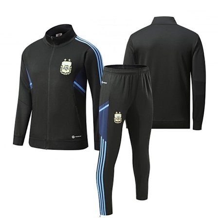 2324 Fotballtreningsdress Langermet Voksen Ståkrage Lang Glidelås Høst- og Vinterdrakt