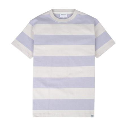 Norse Projects Johannes Wide Stripe T-Shirt Pink, Herre T-shirts