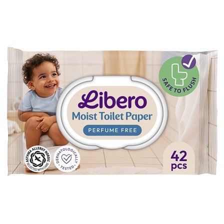 Libero Moist Toiletpapir 42 stk, Medicin & Pleje, Hygiejne, Vådservietter