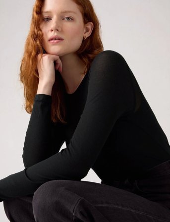 Levi's Sheer Ls Layering Anthracite N - Black - M