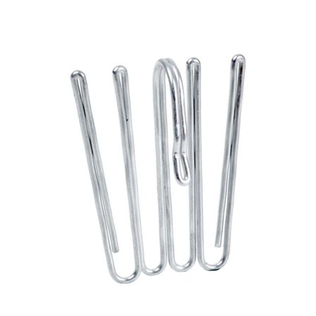 Kirsch 4-fingerkrok, hög fattning, 10 st Gardiner Grå ONESIZE