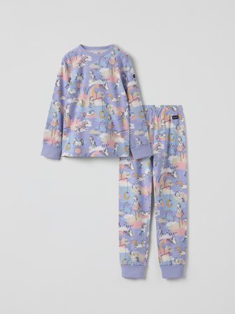 Einhorn Pyjama - 122|128 - kinderbekleidung - purple - Polarn O. Pyret