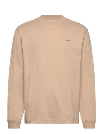 M. Relaxed Long Sleeve Designers T-shirts Long-sleeved Beige HOLZWEILER