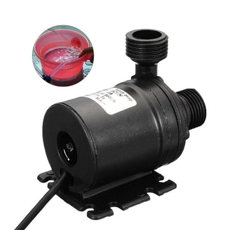 DC 12V 5,5M 800L/H Portabel Mini Borstlös Motor Ultra-tyst Dänkbar Vatten Pump