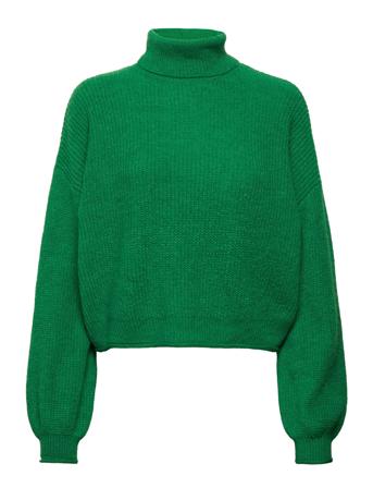 Vmyvonne Ls Rollneck Rolledge Blou Ga Bf Green Vero Moda
