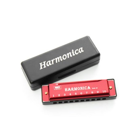 Munnspill - Blues Munnspill 10 Hull Profesjonell Utførelse Grad 10 Hull Små Barn