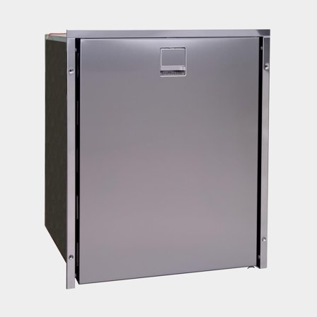 Kylskåp med kompressor Isotherm Cruise CR85 Inox Clean Touch, 12V / 24V, dörr, 85 liter (varav 6 liter frysfack), mörksilver frontpanel + monterings