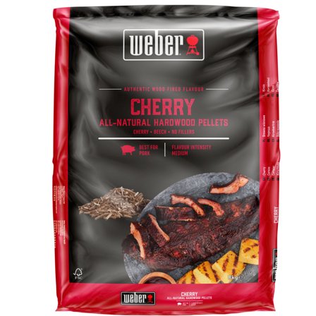 Weber Träpellets Körsbär 8 kg | Utematlagning > Grillkol, briketter & träpellets > Träpellets | Bagaren och Kocken