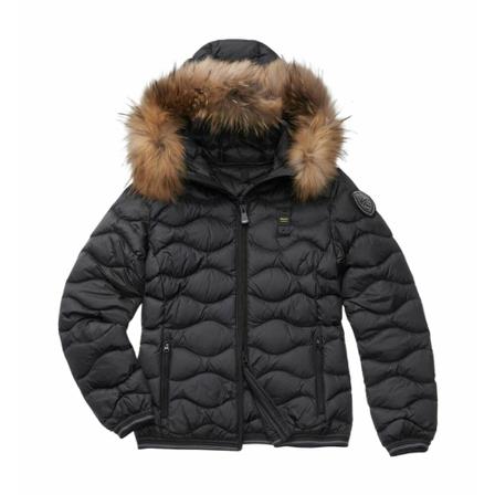 Blauer Down Jakke Sort, Dame