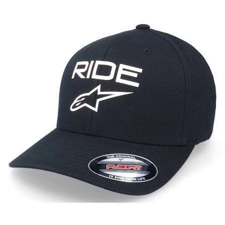 Alpinestars - Black - flexfit - Cap - Ride Transfer Hat Black/White Flexfit - Hatstore