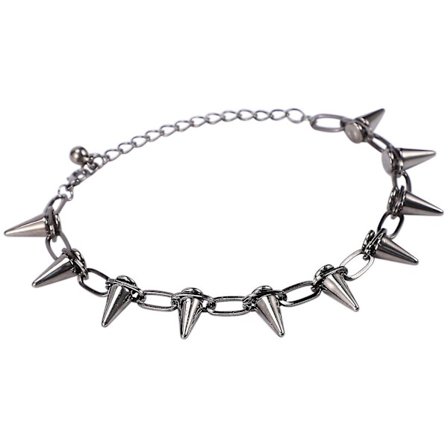 Metal Pigge Nitter Punk Goth Halskæde Choker Krave-haoyi