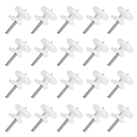 100 stk. usynlige spiker for oppheng av bilder, spiker for oppheng på vegg, husholdningskrok (1,50 x 1,00 x 1,00 cm, hvit)