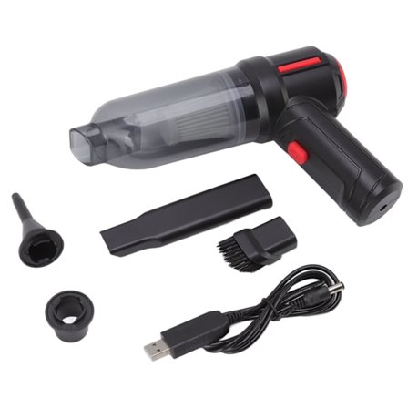 Kordløs støvsuger Super Kraftig Sug USB Lading Mini Støvsuger for Hjem Bil Svart