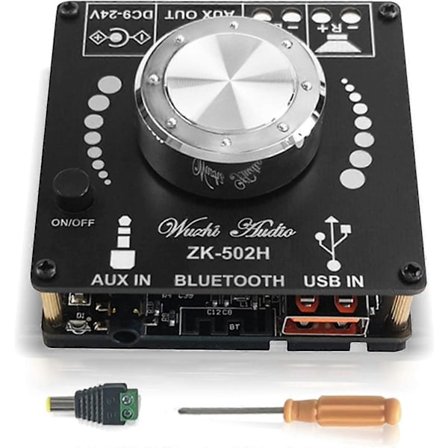 Bluetooth-vahvistin HiFi 5.0 Kaksikanavainen stereo Bluetooth digitaalinen tehovahvistinlevymoduuli 2X50W äänivahvistin