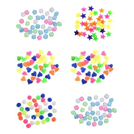 6 påsar Barncykel Färgglada Klicker Cykel Ekrar Dekoration DIY Barncykel