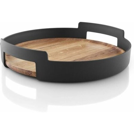 Nordisk kjøkken serveringsbrett, enkel og tidløs design, svart