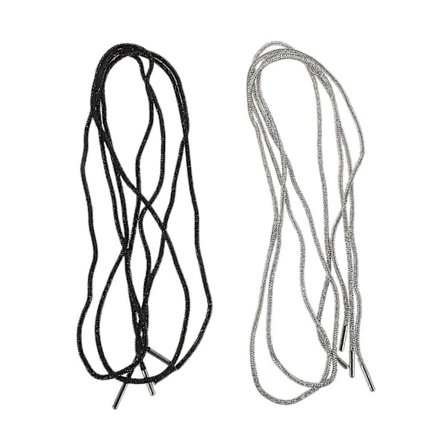 4 stk. Rhinestone skolisser: Glitter snørebånd for hæler og joggesko - Dekorativ glitter snor - Erstatnings snor for genser C[D]