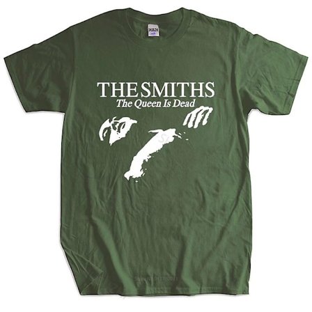 Smiths "the Queen Is Dead" - T-shirt, 1980-tals Indie Morrissey Plus Size Svart T-shirt för män