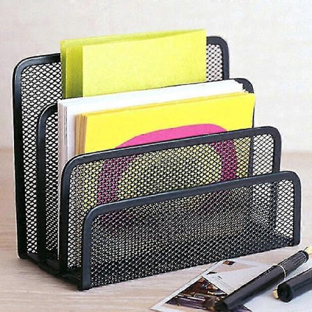 Bordsorterer i netting for brev, post, dokumenter, skrivebord, kontor, filorganisator, holder A