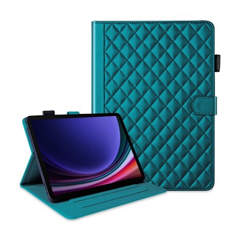 Samsung Galaxy Tab S9 FE+/S9+ Fodral i Läder med Rhombus Mönster